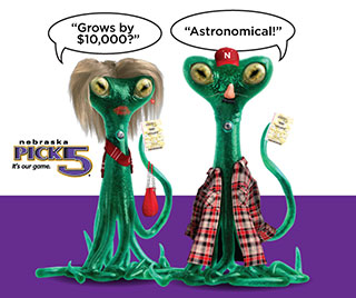 Grows by $10,000? Astronomical! Nebraska Pick 5